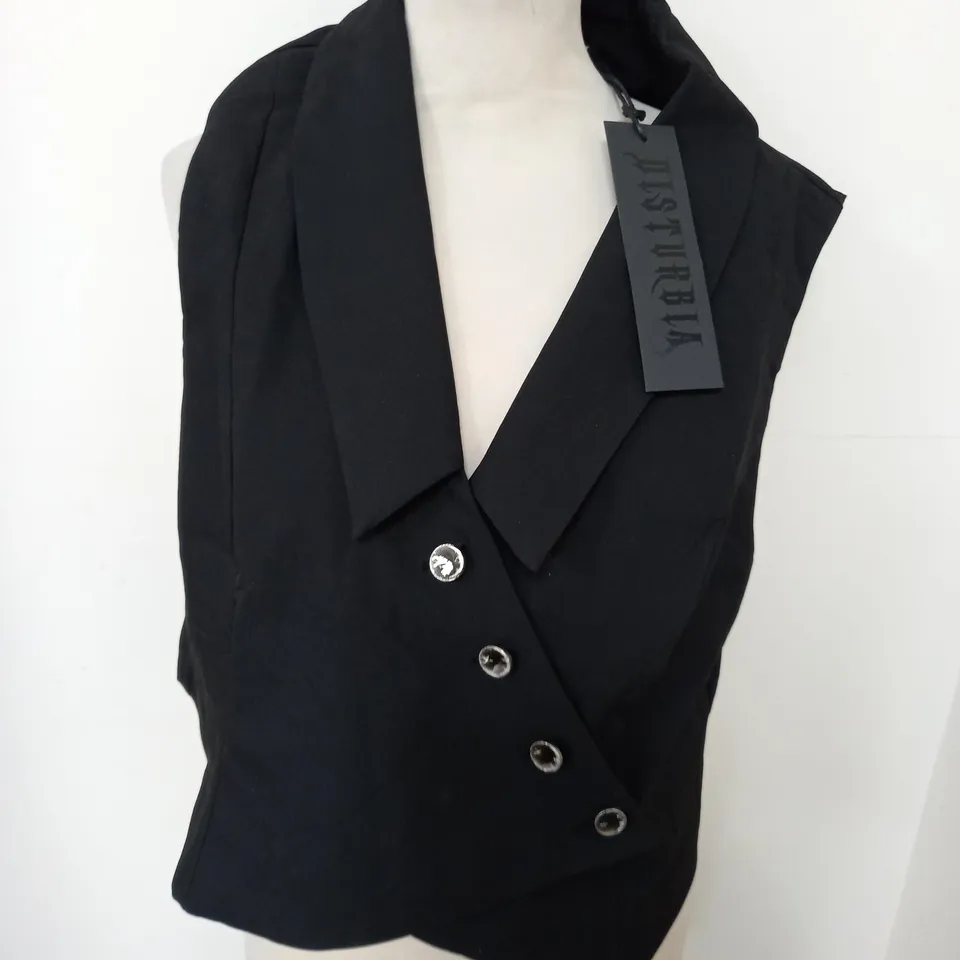 DISTURBIA MOONAGE ASYMMETRIC WAISTCOAT - UK 16
