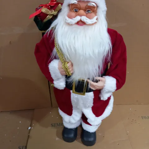FESTIVE PRE LIT SANTA TRADITIONAL 63CM