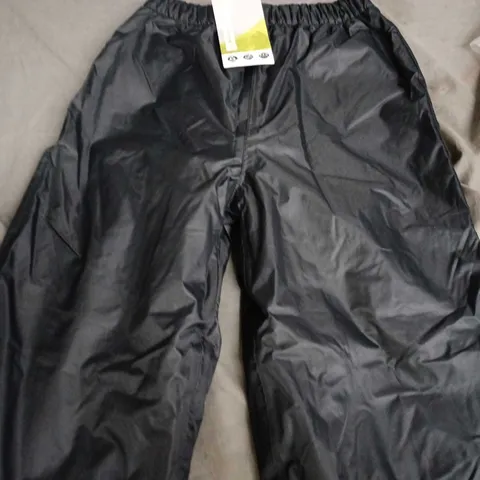 MOUNTAIN WAREHOUSE WATERPROOF FLEECE LINED KIDS TROUSERS – BLACK - AGE 5-6 YEARS