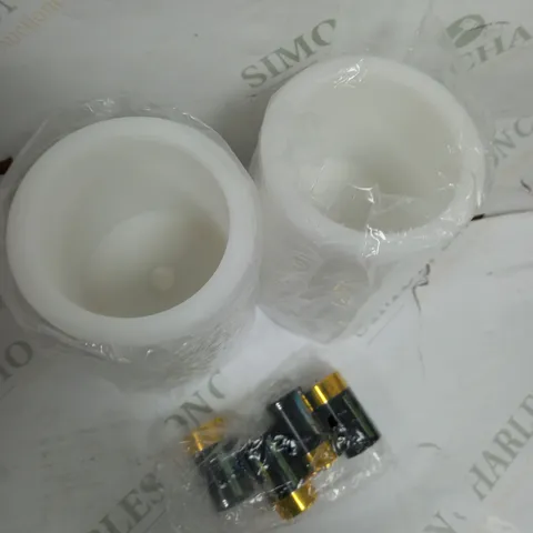 BOXED K BY KELLY HOPPEN SET OF 2 PILLAR CANDLES