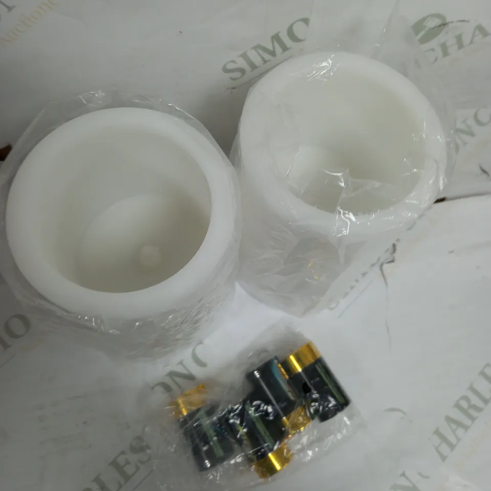 BOXED K BY KELLY HOPPEN SET OF 2 PILLAR CANDLES