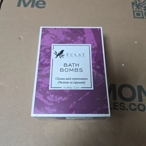 BOX OF APPROXIMATELY 30 PACKS OF ECLAT BATH BOMBS - EXPIRY DATE 2024 