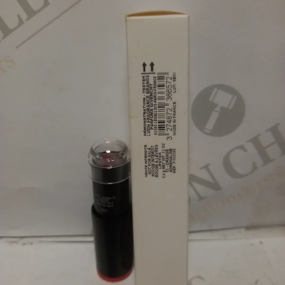 BOX OF APPROX 10 GIVENCHY ROUGE LEVERES LIPSTICK IN 15 ORANGE ADRENALINE