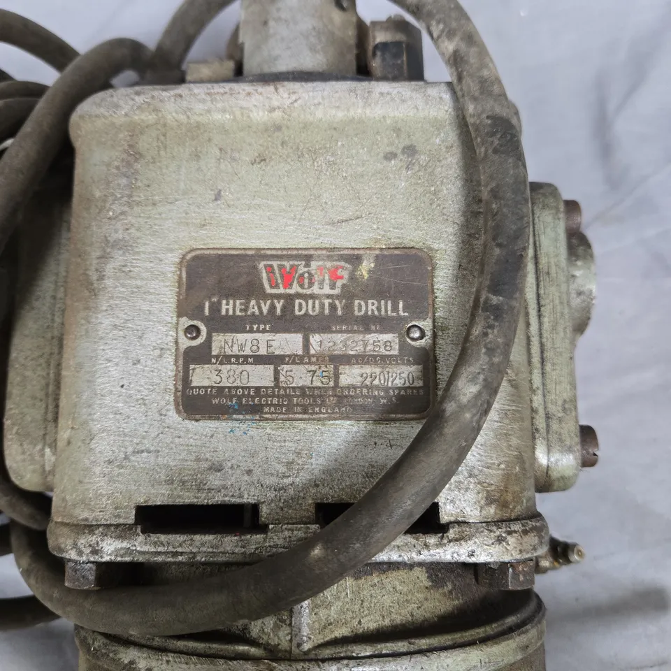 WOLF HEAVY DUTY DRILL NW8E – CORDED ELECTRIC DRILL (VINTAGE)