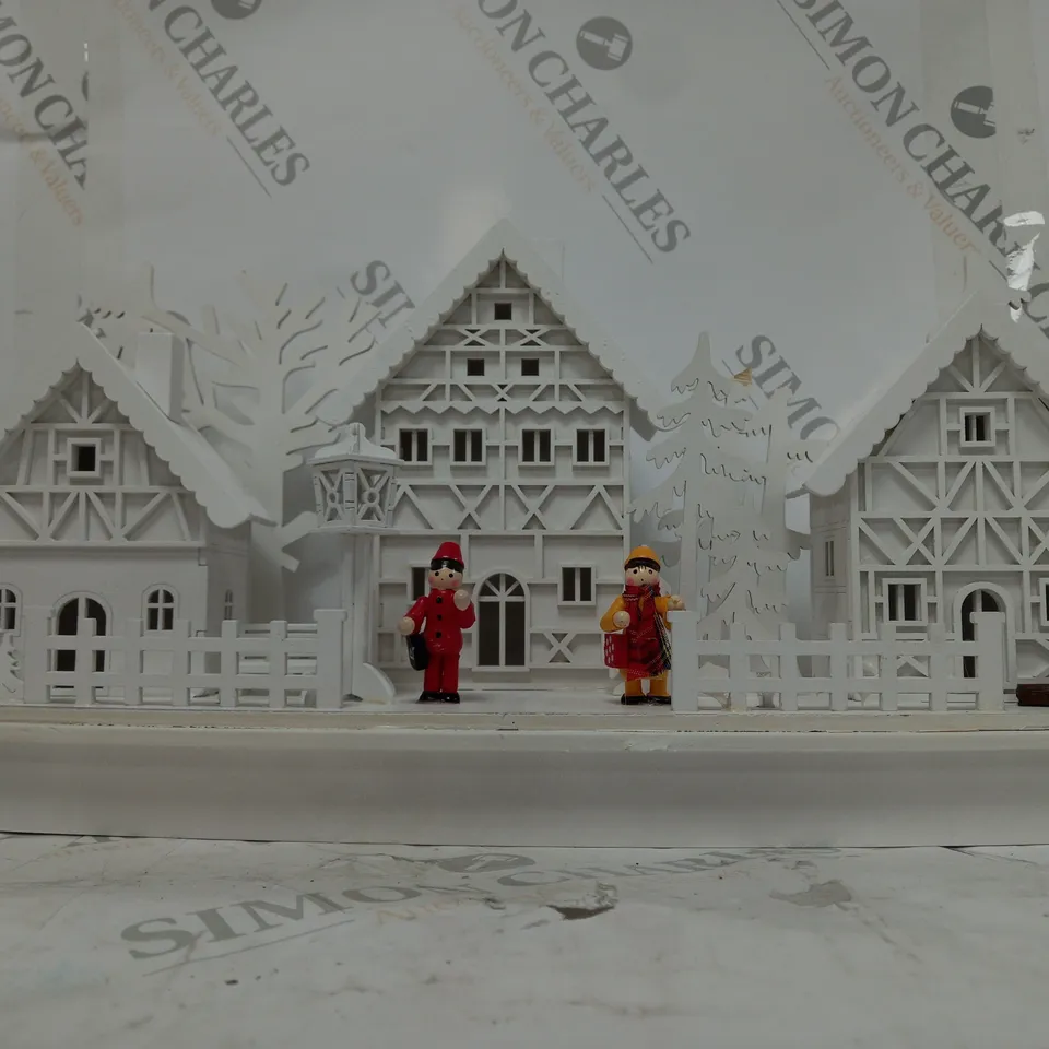 WHITE WOOD LIT VILLAGE SCENE RRP £34.99