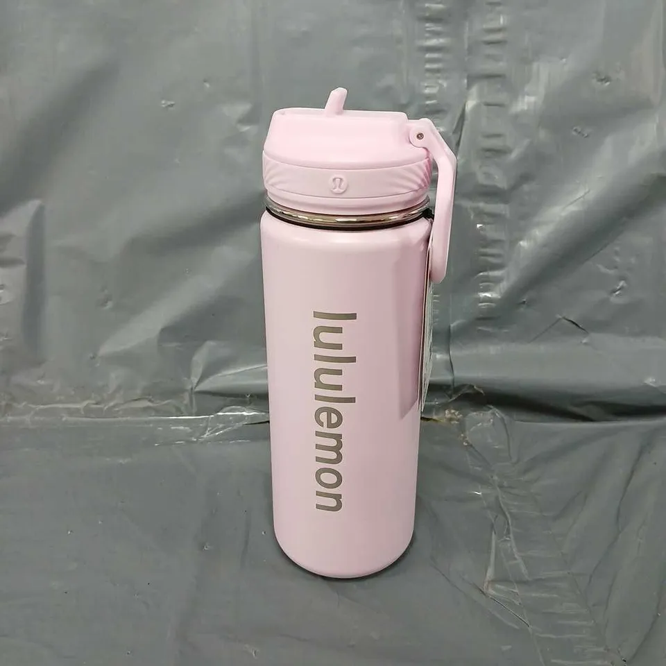 TAGGED LULULEMON PINK BACK TO LIFE SPORTS BOTTLE 18OZ STRAW LID 