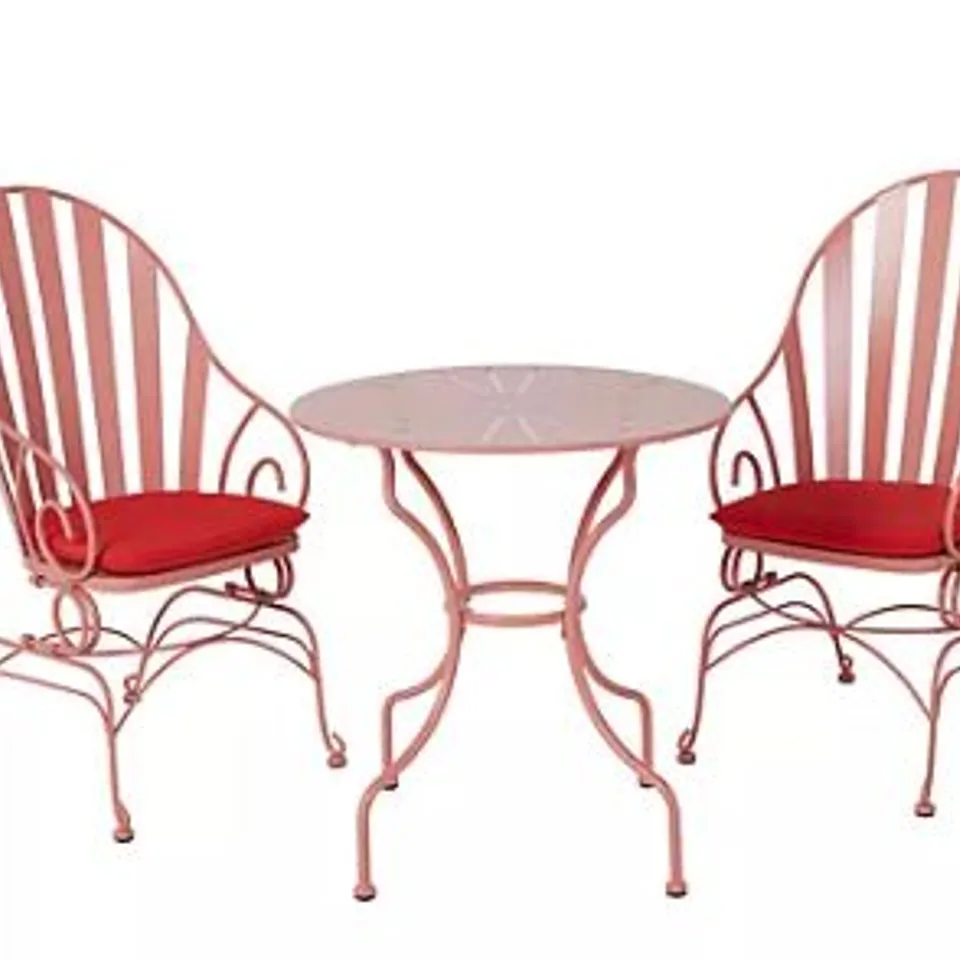 BOXED INNOVATORS SUNBURST ROCKER BISTRO SET - PINK (2 BOXES)