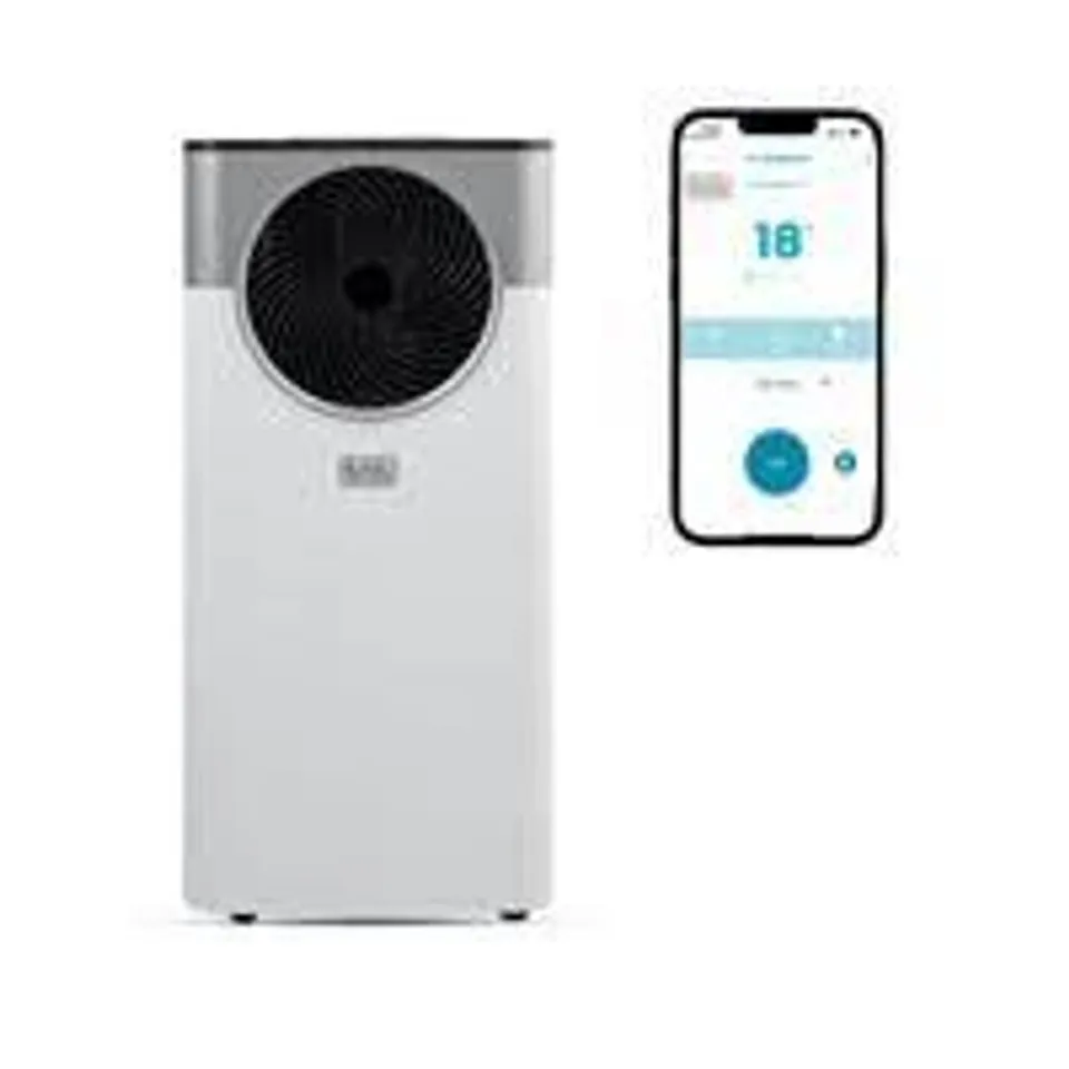 BOXED BLACK & DECKER 9000 BTU SMART 3-IN-1 AIR CONDITIONER, DEHUMIDIFIER & FAN, WHITE RRP £349