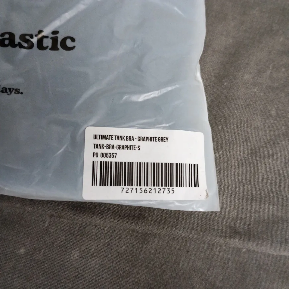 BAGGED ADANOLA ULTIMATE TANK BRA – GRAPHITE GREY, UK SIZE S