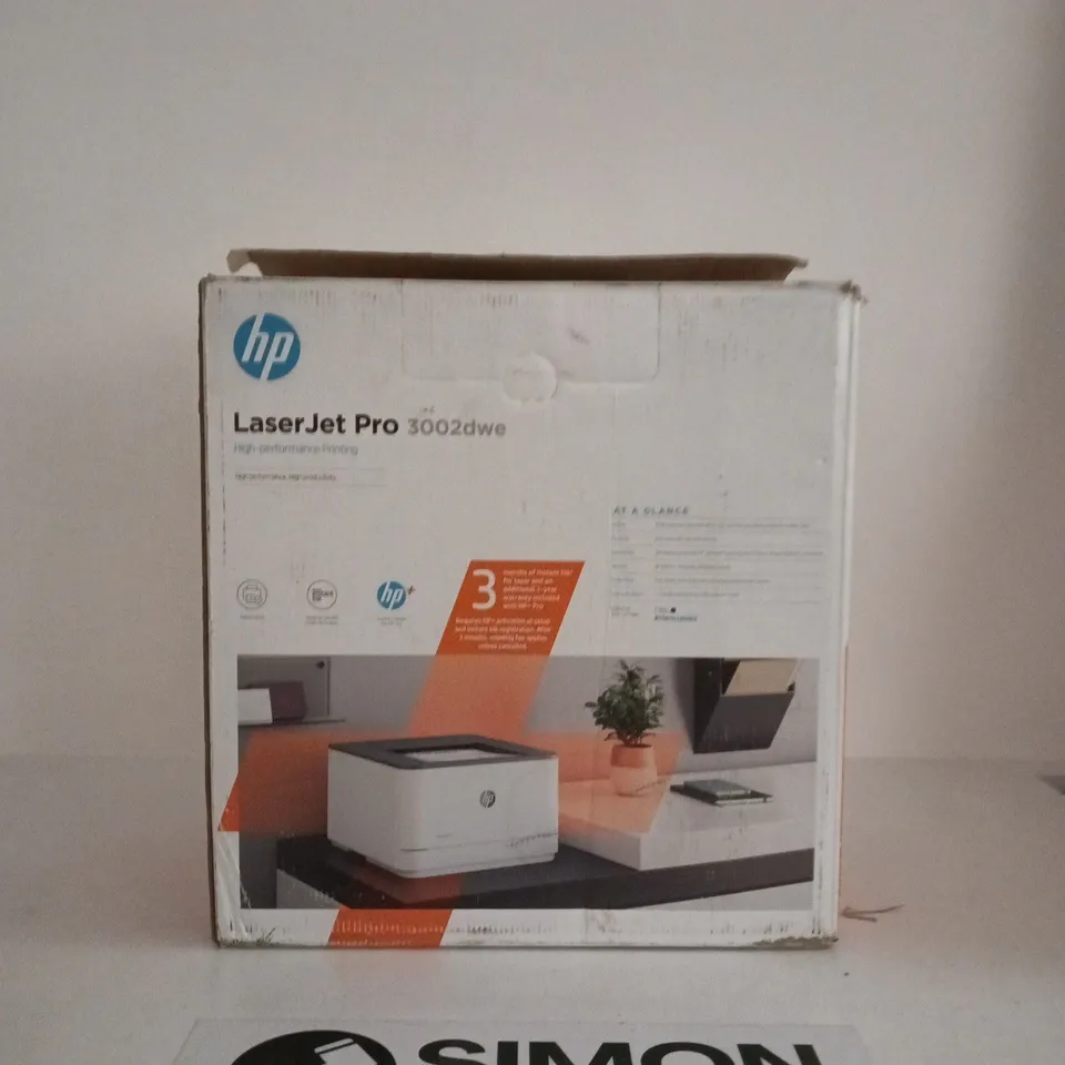 HP LASERJET PRO 3002DW PRINTER – BOXED