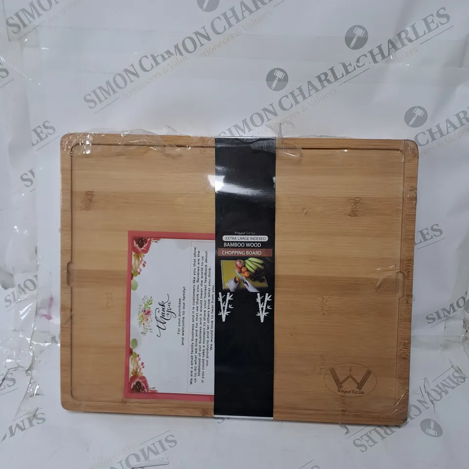 EXTRA LARGE BAMBOO WOOD CHOMPING BOARD 