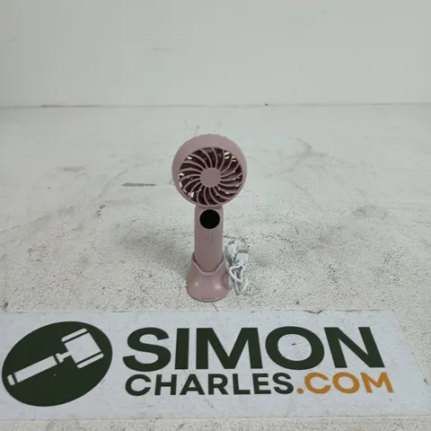 SIMPLI RECHARGEABLE HAND HELD FAN MAUVE