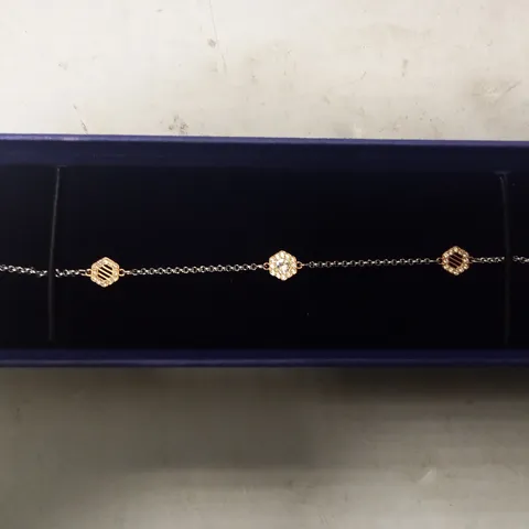 SWAROVSKI DIAMANTE EFFECT BRACELET IN ROSE GOLD