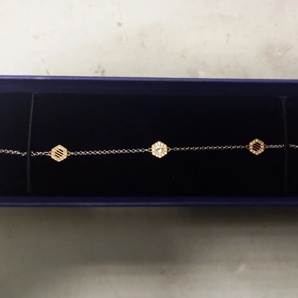 SWAROVSKI DIAMANTE EFFECT BRACELET IN ROSE GOLD