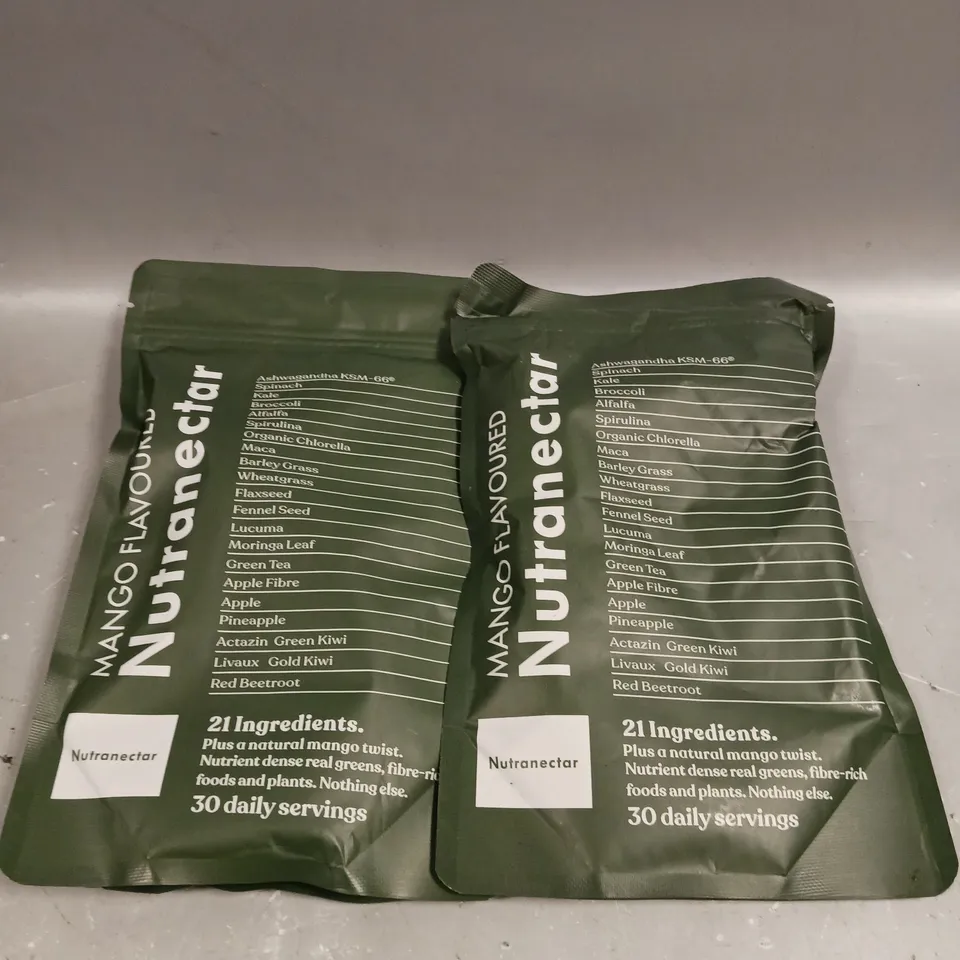 2 X SEALED NUTRANECTAR SUPERFOOD BLEND - MANGO - 2 X 150G