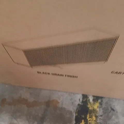 BOXED TV CONSOLE IN BLACK GRAIN FINISH (1 BOX)