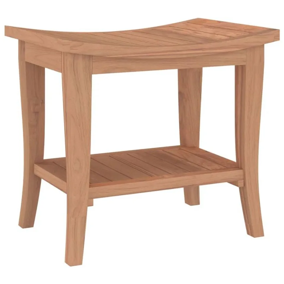 BOXED ROSALIND WHEELER SHOWER BENCH -TEAK- 50X35X45CM 