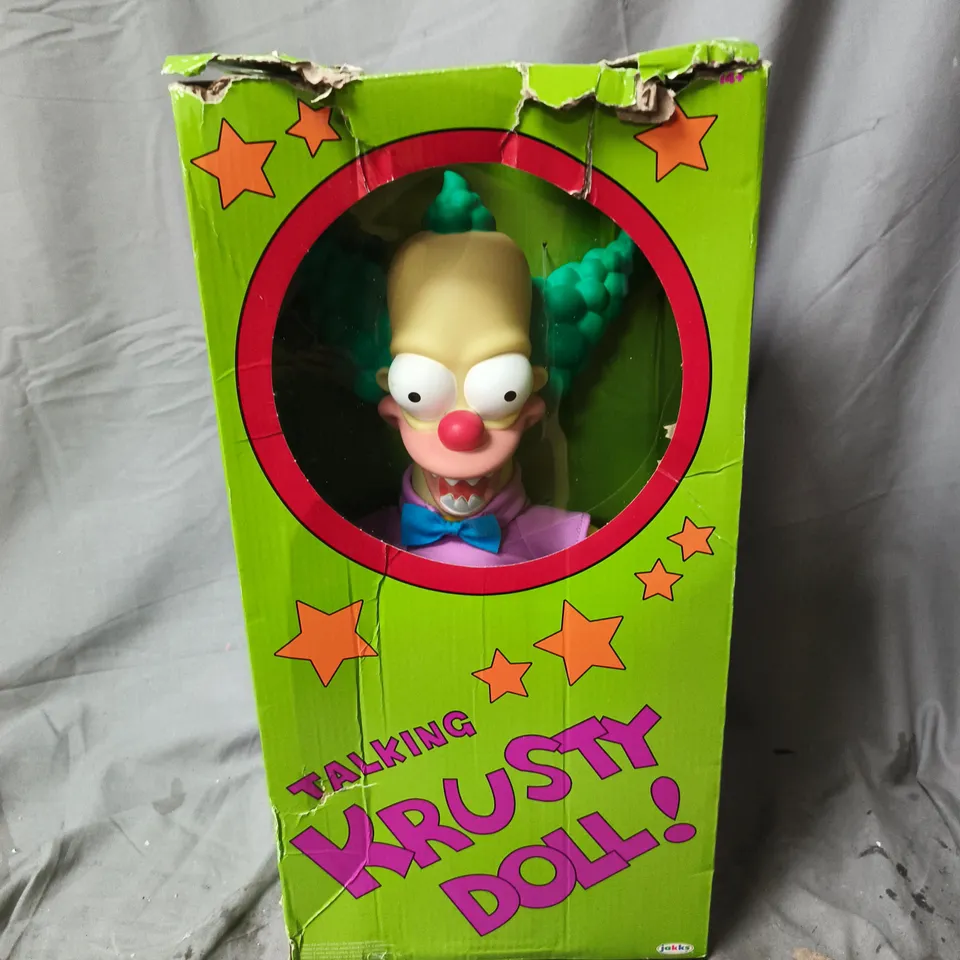 BOXED THE SIMPSONS TALKING KRUSTY