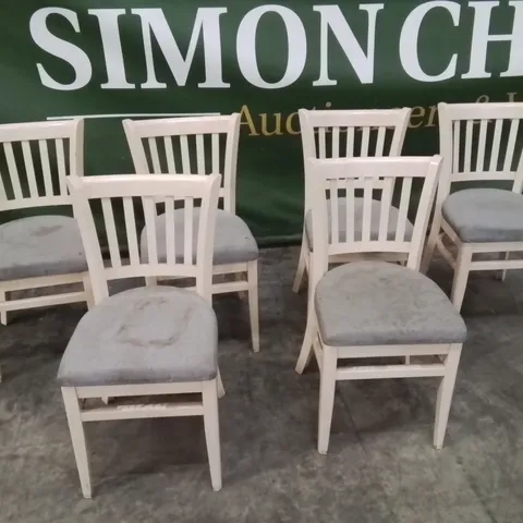 SET OF 6 DINING CHAIRS 