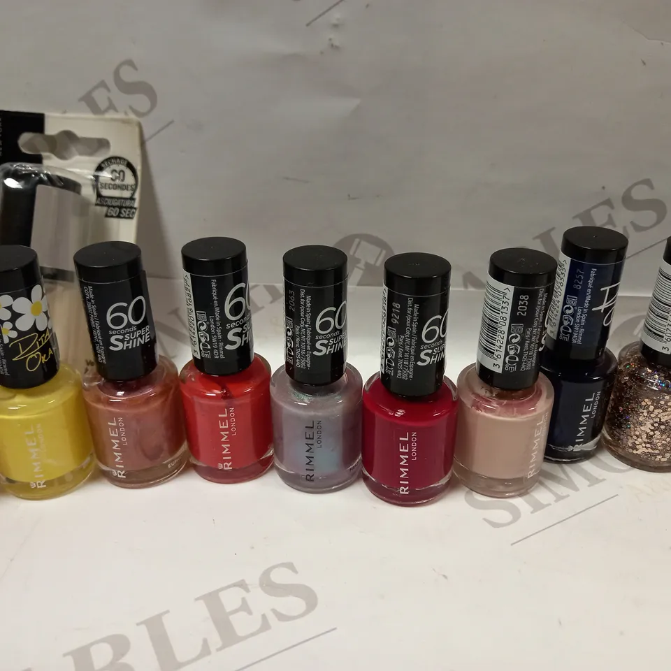 ASSORTMENT OF NAIL LACQUER PREMIUM BRANDS APPROX 20 ITEMS 