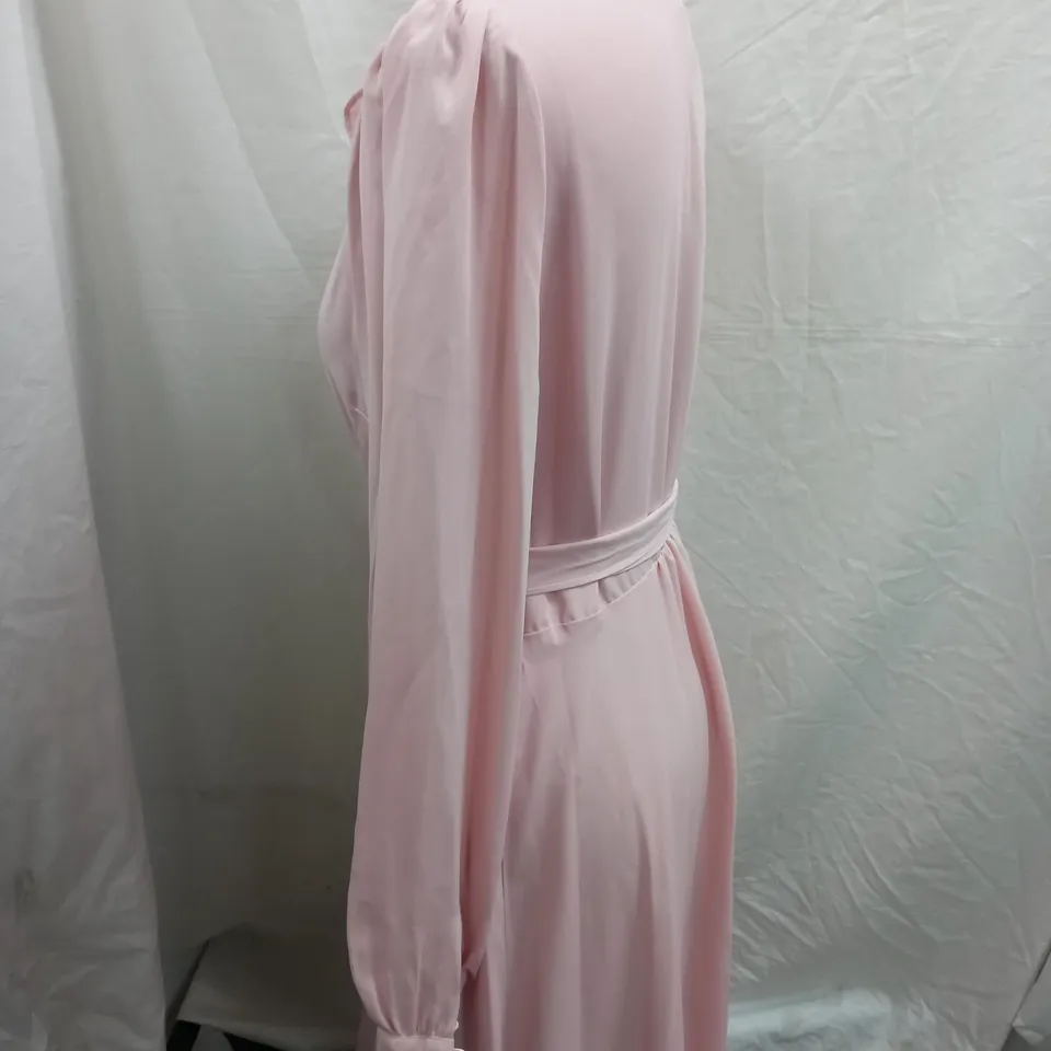 PHASE EIGHT SOFT ROSE DAISY FRILL DRESS - UK SIZE 12