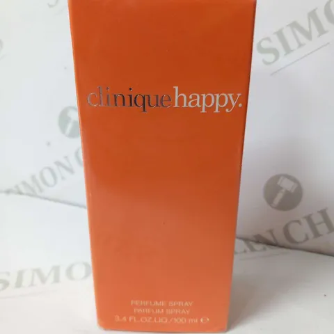 BOXED AND SEALED CLINIQUE HAPPY PERFUME SPRAY 100ML