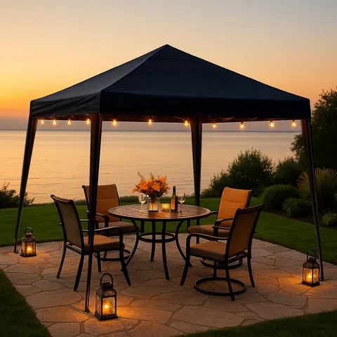 BOXED ODAKOTAH EASY UP OUTDOOR GARDEN 3M GAZEBO