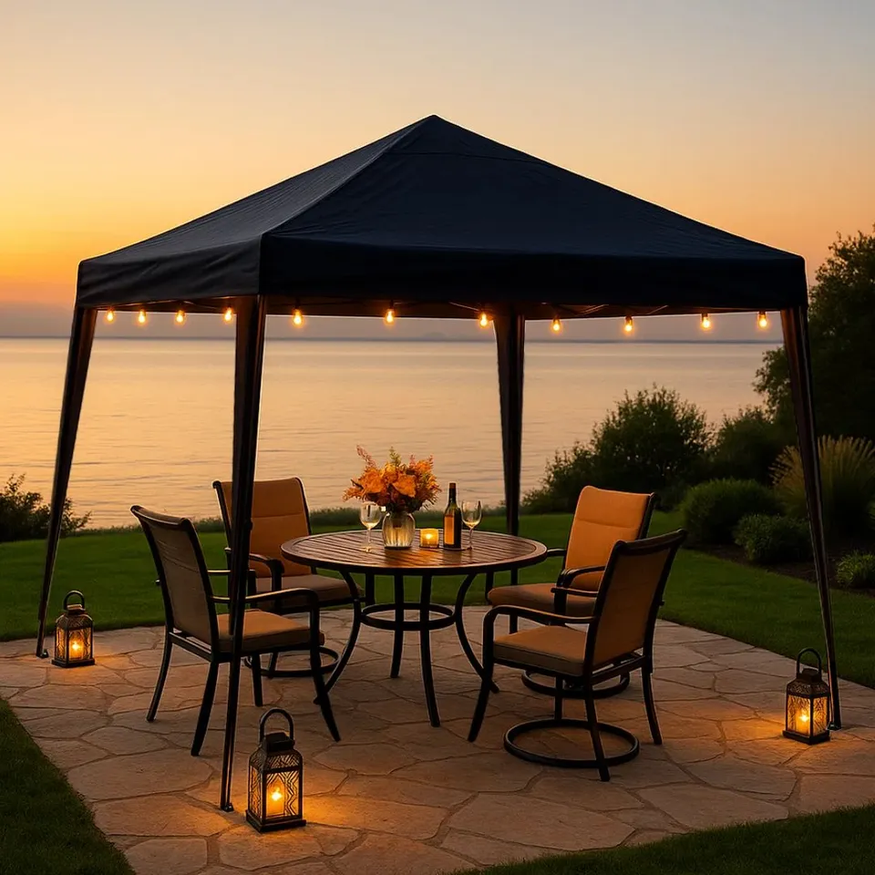 BOXED ODAKOTAH EASY UP OUTDOOR GARDEN 3M GAZEBO