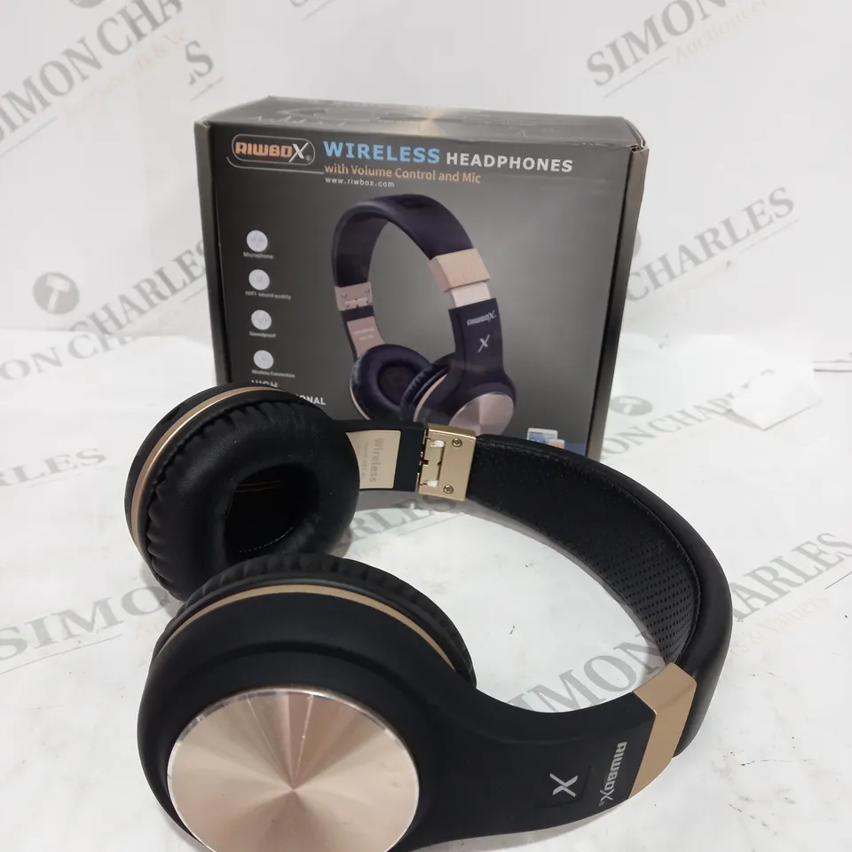 BOXED XBT-80 BLUETOOTH WIRELESS HEADPHONES VOLUME CONTROL AND MIC
