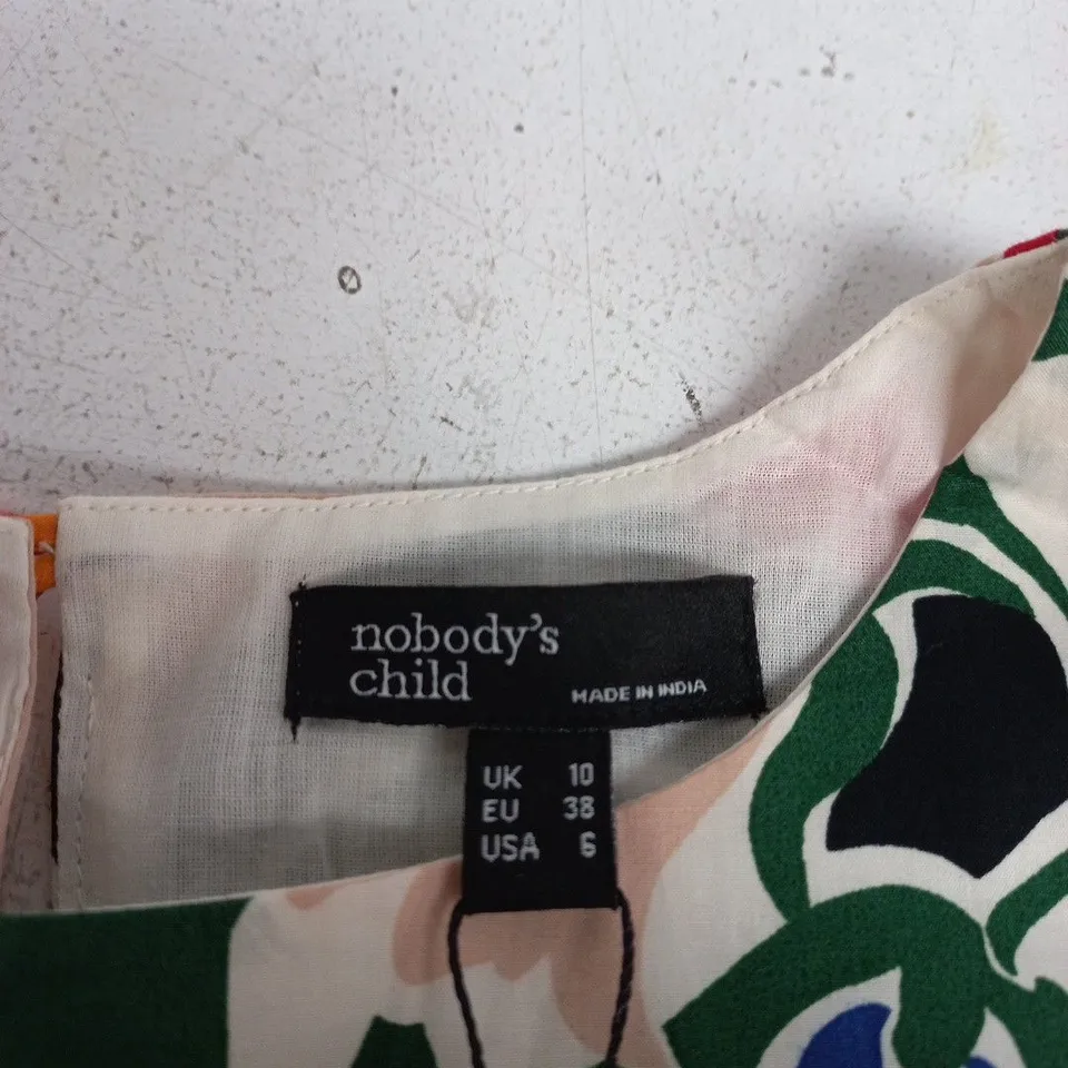 NOBODY'S CHILD FLORAL PRINT DRESS – UK 10 (EU 38) – FAYE FLORAL