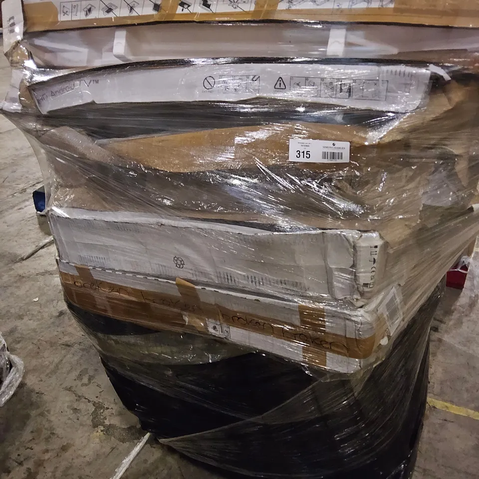 PALLET OF ASSORTED TELEVISIONS 