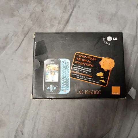 LG KS360 MOBILE PHONE – BLACK WITH SLIDE-OUT QWERTY KEYBOARD