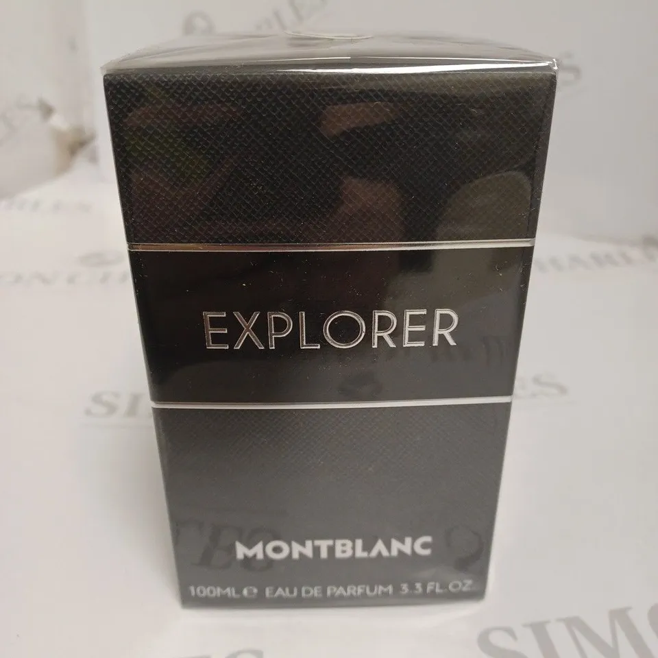 BOXED AND SEALED EXPLORER MONT BLANC EAU DE PARFUM 100ML