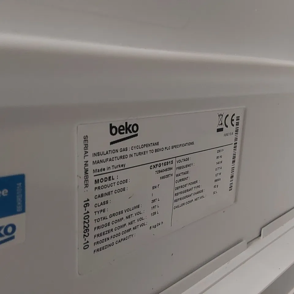 BEKO CXFG1691S FROST FREE COMBI FRIDGE FREEZER