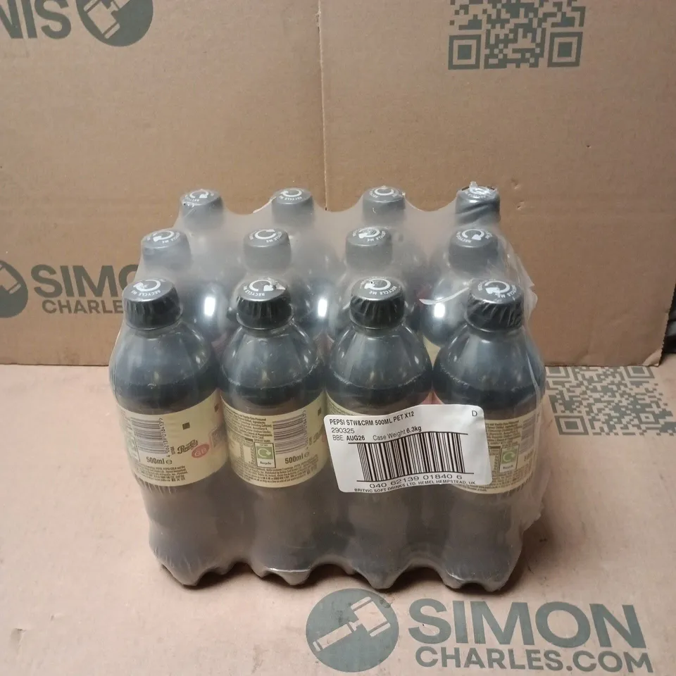 PEPSI STRAWBERRIES AND CREAM 500ML BOTTLES – 12-PACK