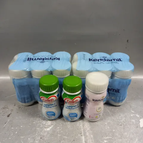 APPROXIMATELY 4 ASSORTED FOOD & DRINK ITEMS TO INCLUDE - KENDAMILL FOLLOW ON MILK - COW & GATE NUTRIPREM 2 - KENDAMIL FIRST INFANT MILK - ETC - COLLECTION ONLY