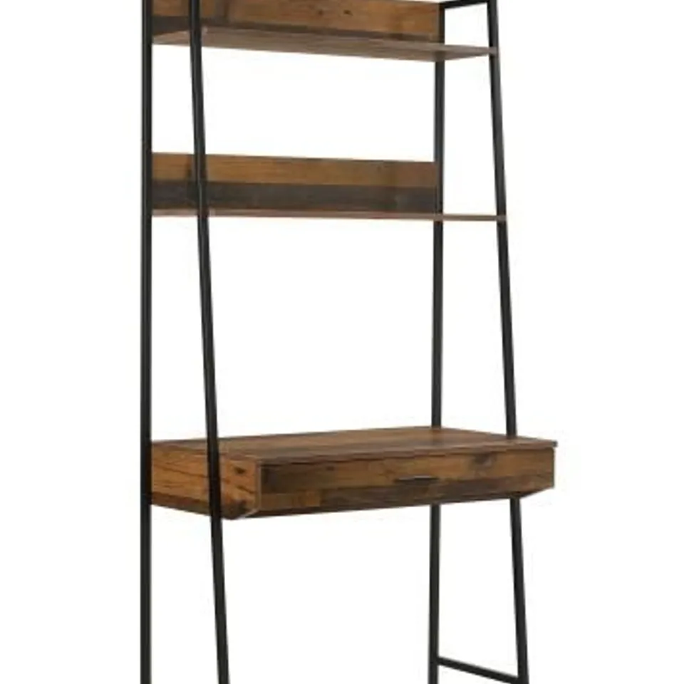 BOXED ABBEY DESK WITH 1 DRAWER ABBEY OAK