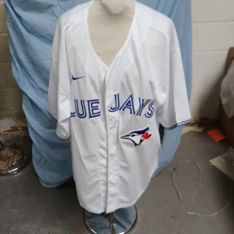TORONTO BLUE JAYS MLB JERSEY β WHITE, BARGER 47, NIKE LICENSED (XXL)