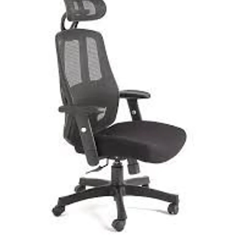 BOXED ERIK OFFICE CHAIR - BLACK (1 BOX)
