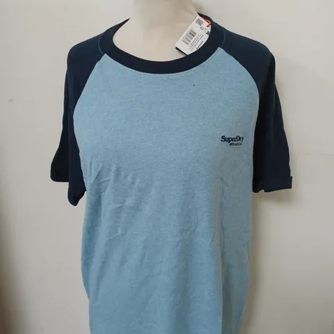 SUPERDRY LOGO BASEBALL T-SHIRT SIZE XL