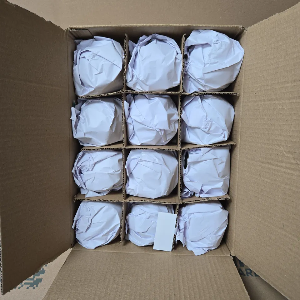 BOX OF 12 GISELA GRAHAM GREEN STICK MAN CHRISTMAS BAUBLES BOXED
