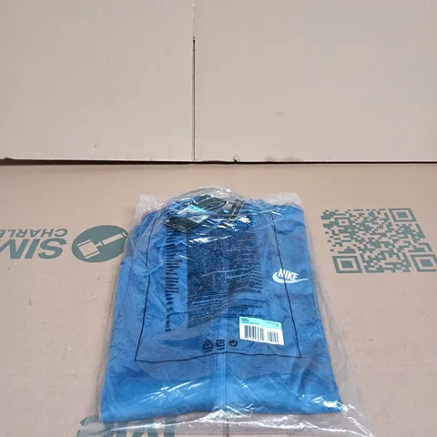 NIKE MENS ZIP UP TOP BLUE WITH RED/WHITE MEDIUM TAGGED BAGGED