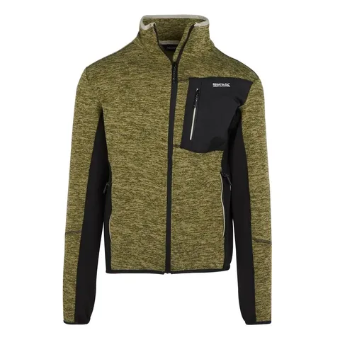 BRAND NEW REGATTA BASLINN FLEECE JACKET IN NEPHRITE GREEN MARL/BLACK SIZE UK 3XL