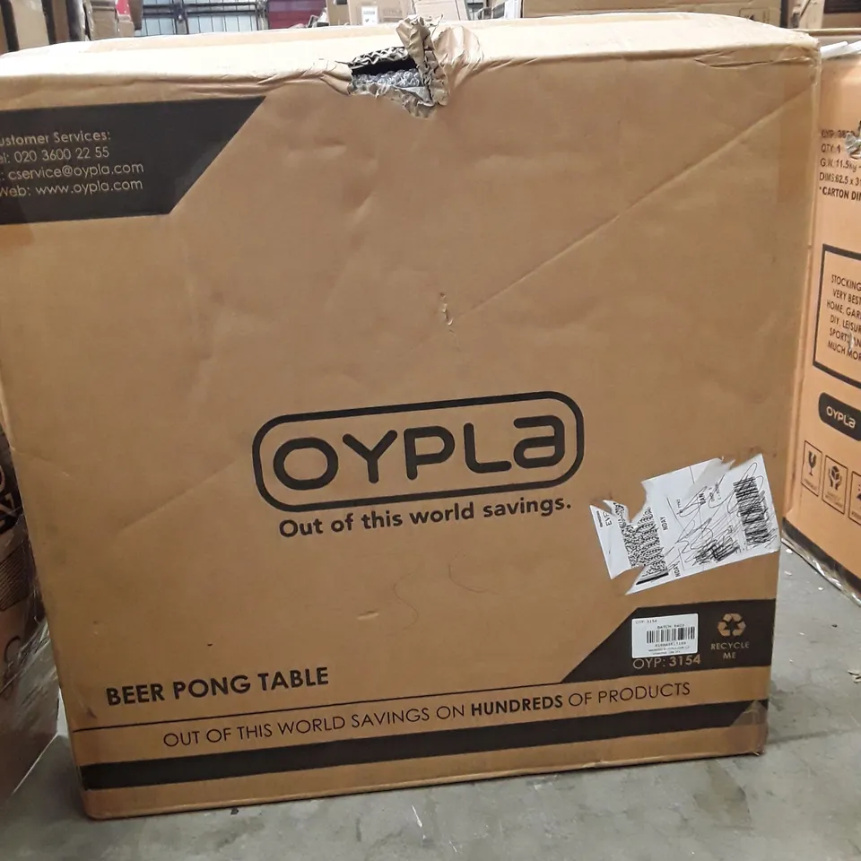 BOXED BEER PONG TABLE