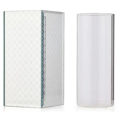 BOXED JM BY JULIEN MACDONALD STAR ETCHED VASE IN GIFT BOX