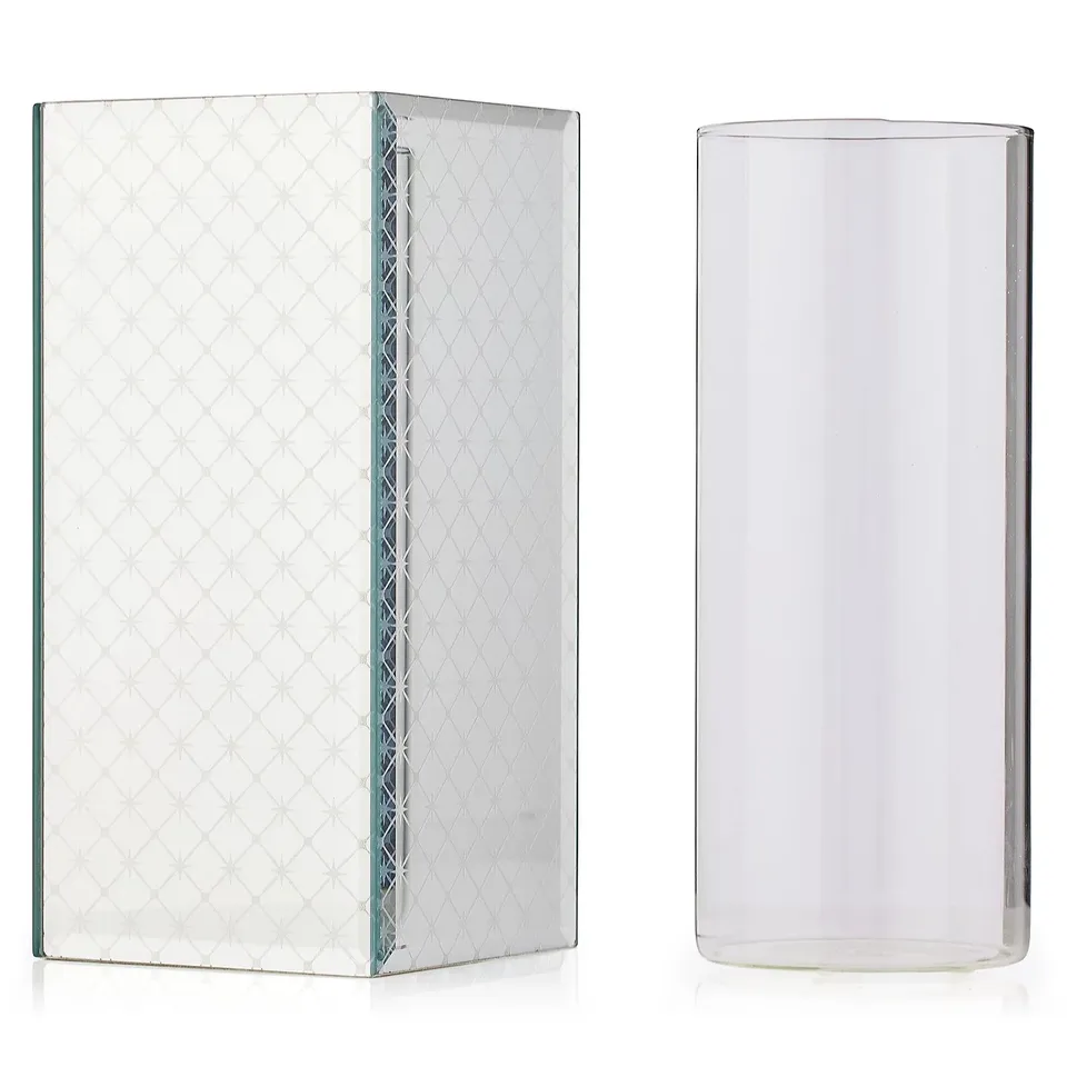 BOXED JM BY JULIEN MACDONALD STAR ETCHED VASE IN GIFT BOX