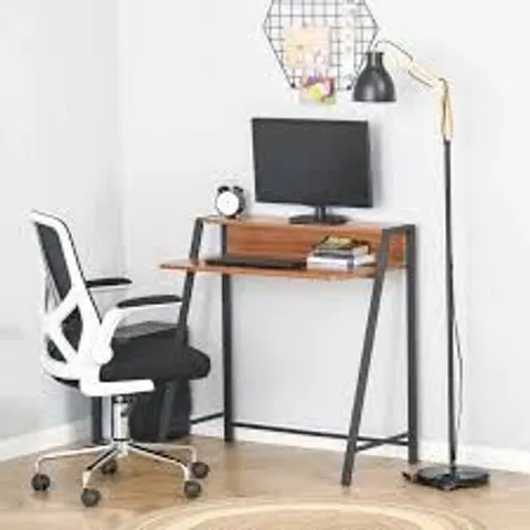 BOXED HOMCOM WRITING DESK COMPUTER TABLE - WALNUT (1 BOX)