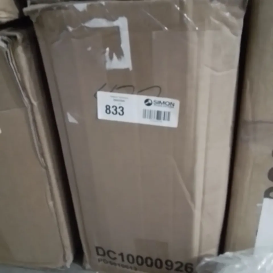 BOXED BELGRAVE BLACK VELVET BAR STOOL (BLACK LEG)