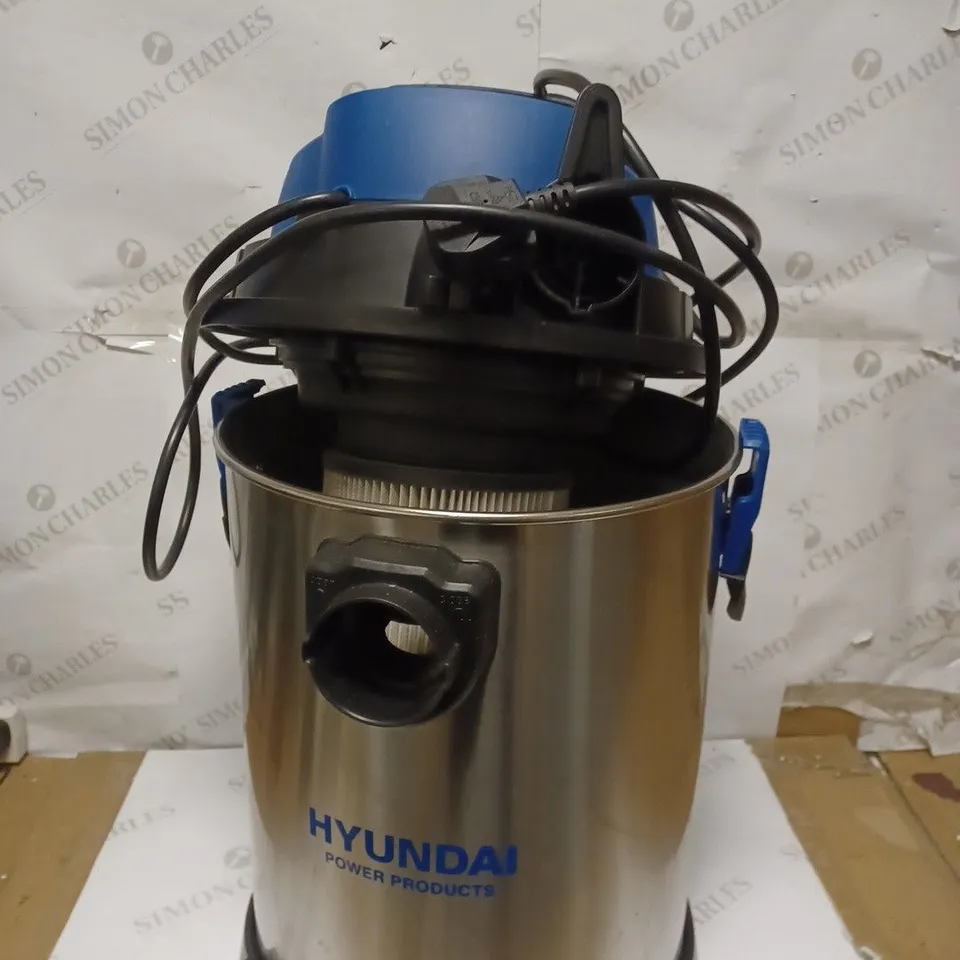 HYUNDAI WET AND DRY VACUUM CLEANER 30L 1400W INDUSTRIAL VACUUM CLEANER
