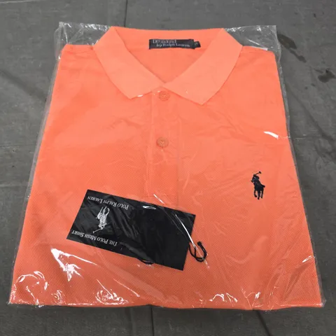 POLO RALPH LAUREN POLO SHIRT – ORANGE SIZE L